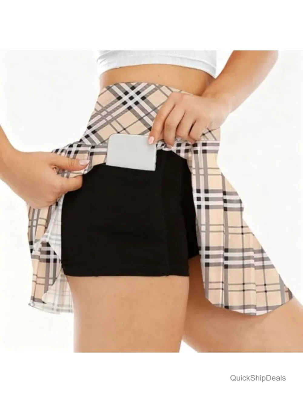 N/A flowy pleated